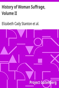 Cover of History of Woman Suffrage, Volume II — Reading Companion