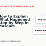 How to Explain What Happened Step by Step in Museum Visit Message English