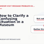 How to Clarify a Confusing Situation in a Museum Visit Message