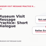 Museum Visit Message Practice: Short Dialogue Examples