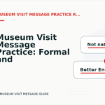 Museum Visit Message Practice: Formal and Friendly Versions