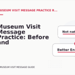 Museum Visit Message Practice: Before and After Corrections